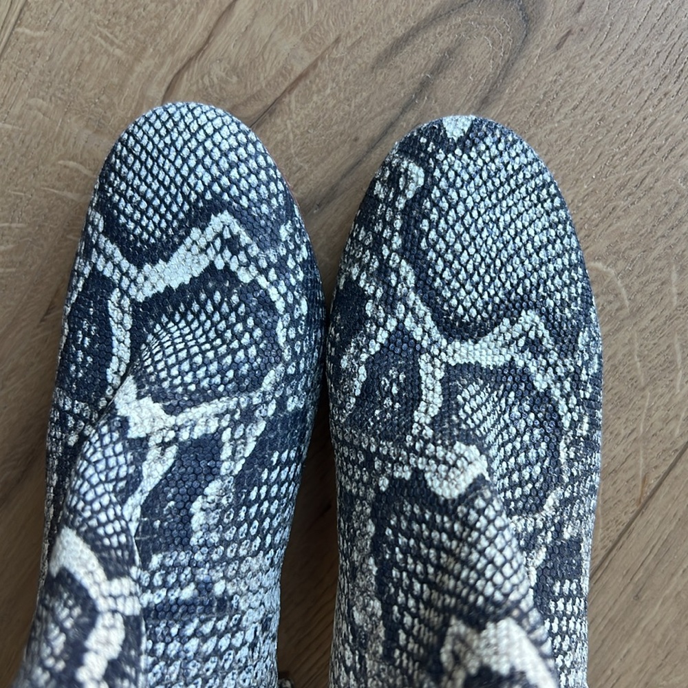 Loeffler Randall Greer Python Booties In Size 5.5 - image 5